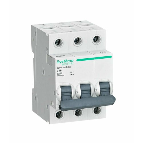 Выключатель автоматический 3P Тип-C 40А 6kA City9 Set Systeme Electric C9F36340