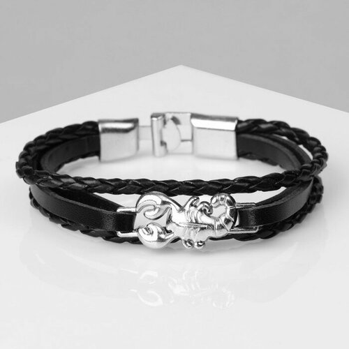 фото Браслет, размер 21.5 см, черный без бренда