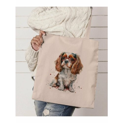 Сумка шоппер , бежевый cavalier king charles spaniel turkey hat thanksgiving gift t shirt