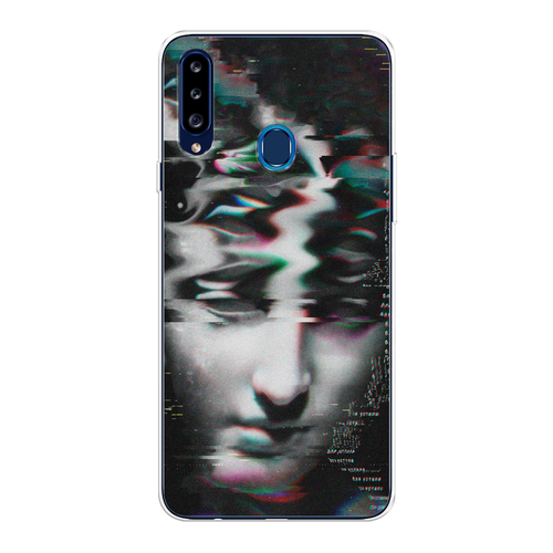 Силиконовый чехол на Samsung Galaxy A20s / Самсунг Галакси A20s Glitch Art