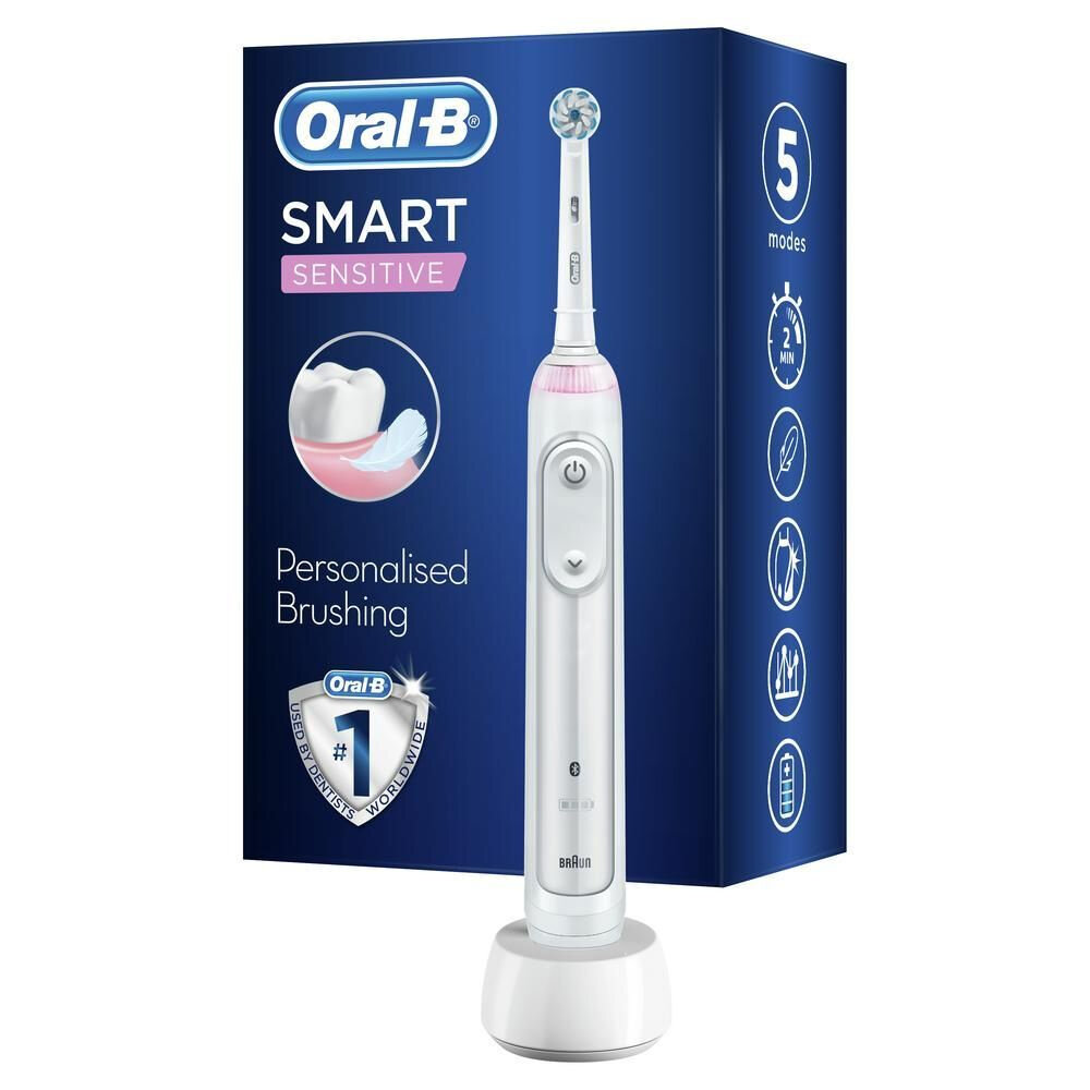 Электрическая зубная щетка Oral-B Smart D700.513.5 Sensitive, белый