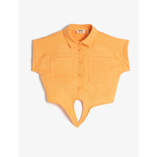 фото Рубашка koton, размер 6-7 лет, оранжевый