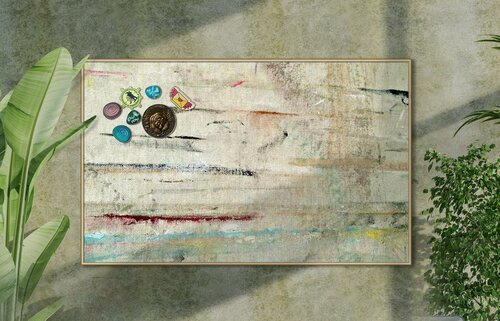 Изображение товара Магнитная настенная доска Артборд "Холст художника", 80х50 см, полимерная для хранения магнитиков