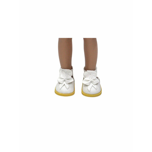 фото Обувь для кукол, туфли 5 см с бантиком для кукол paola reina 32 см, berjuan 35 см, vidal rojas 35 см и др, белые favoridolls