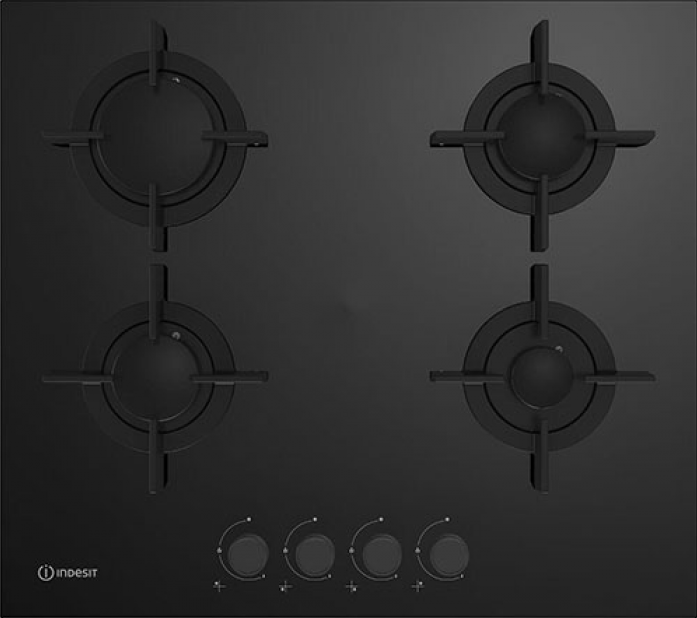 Газовая варочная поверхность Indesit INGT 61 IC/BK черный