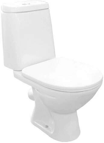 Унитаз-компакт Rosa Сканди 4630055553945 косой выпуск с сиденьем белый