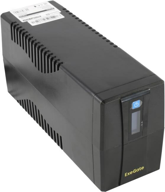 Источник бесперебойного питания Exegate EX292765RUS 600VA/360W, LCD, AVR, 2*Schuko, Black - фото №6