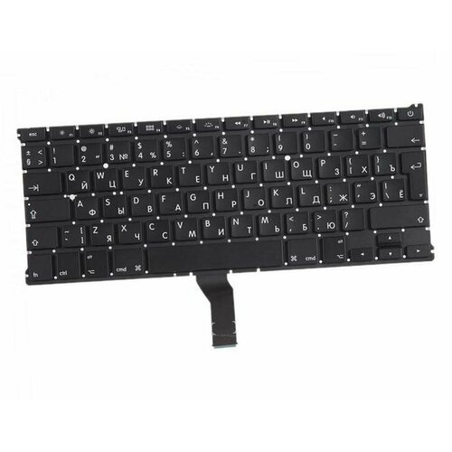 Клавиатура (keyboard) для для MacBook Air 13 A1369 A1466, для Mid 2011 - Early 2017, Г-образный Enter RUS A1369 клавиатура для ноутбука apple macbook a1369 a1466 mid 2011 early 2017 черная плоский enter