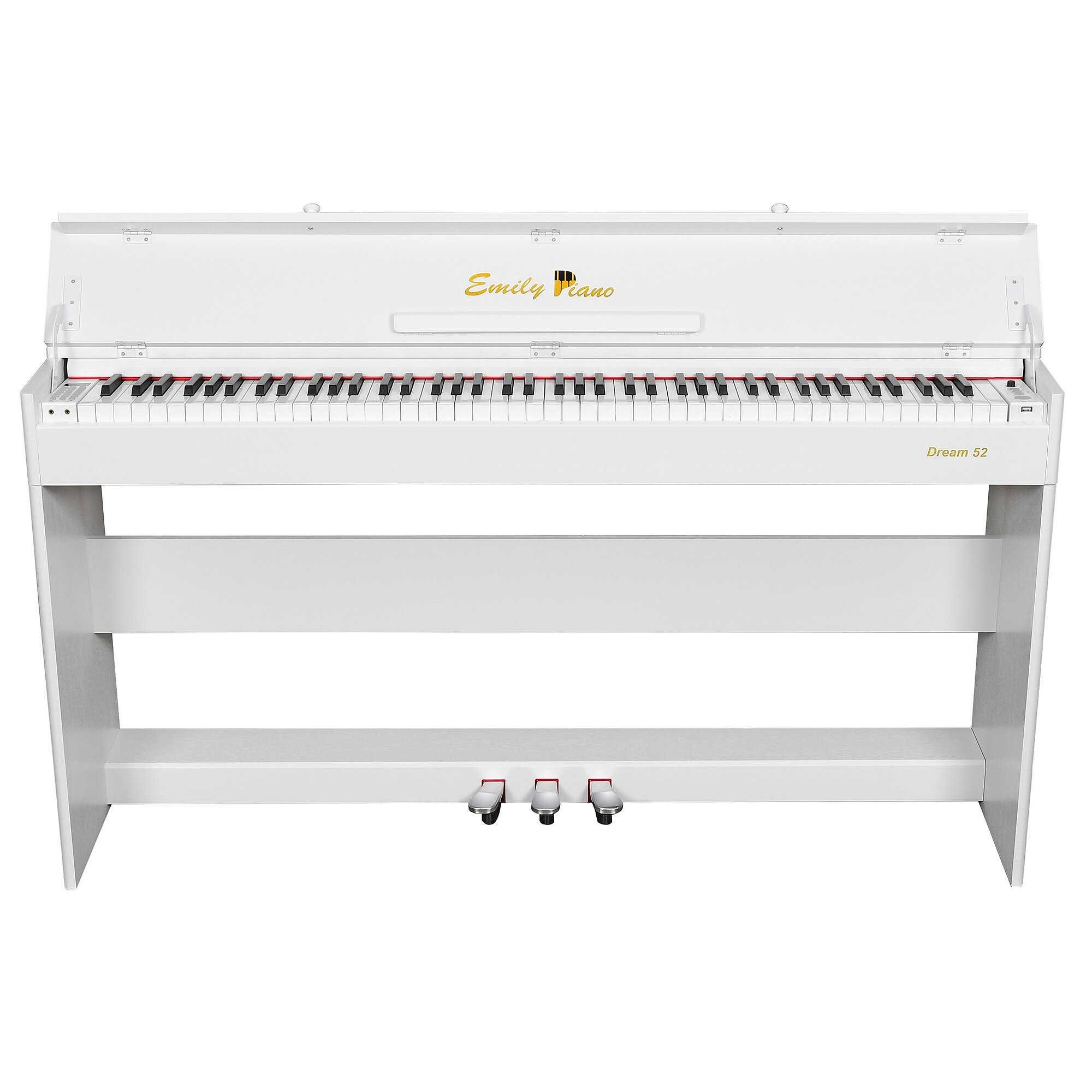 Пианино цифровое с крышкой EMILY PIANO D-52 WH