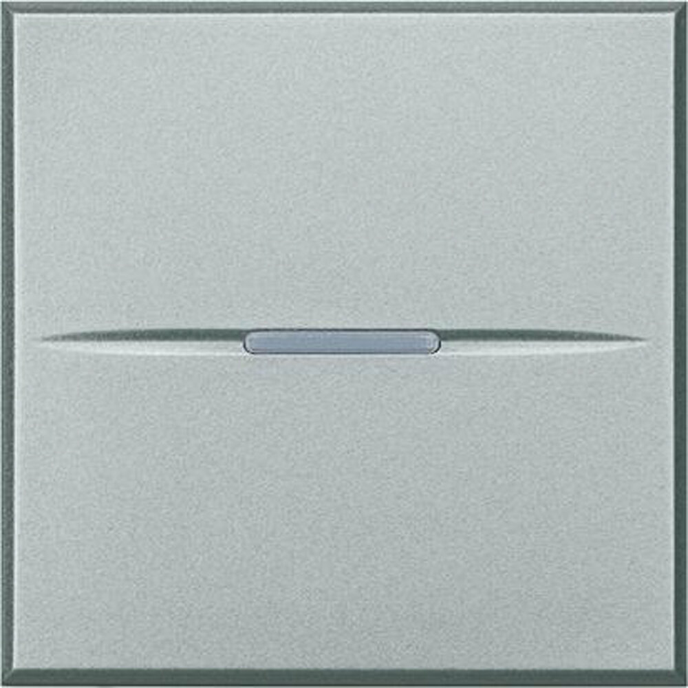 HC4001M2N Axolute. Выключатель аксиальный одноклавишный 10А 250В. Винтовые клеммы. 2 модуля. Цвет Алюминий Упаковка (10 шт.) Bticino - фото №2
