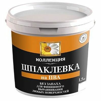 фото Шпаклевка-замазка на ПВА 1.5 кг. стакан, ВИТ"Коллекция"