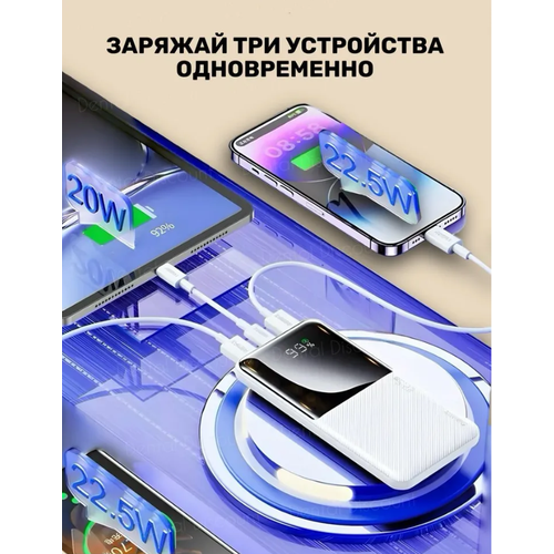 Портативный внешний аккумулятор Power Bank Remax RPP-622 10000 mah Белый 199900₽