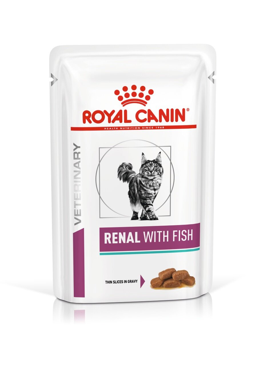 Влажный корм Royal Canin Renal Feline with Fish пауч диета для кошек 12 * 85 гр.