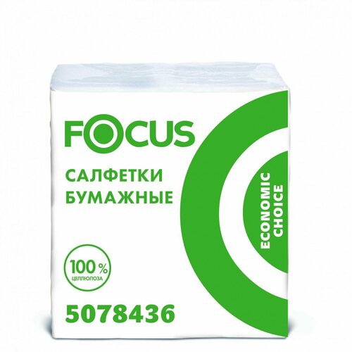 Бумажные салфетки FOCUS 24х20 см 100листов 24 пачки в упаковке 890₽