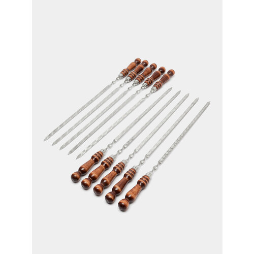 Набор из 10 шампуров с деревянной ручкой 4797₽