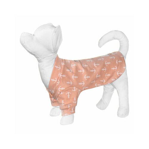 Yami-Yami одежда Толстовка для собак с принтом якорь розовая XL (спинка 40 см) нд28ос 51677-5 0,11 кг 51681 (1 шт)