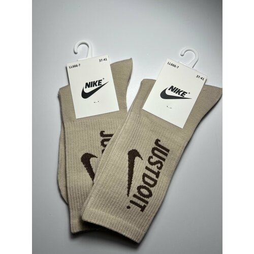 фото Носки , размер 36-41, коричневый, бежевый нет бренда