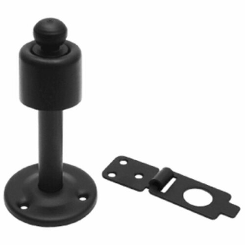 Стопор дверной с фиксатором 90мм черный 1821₽