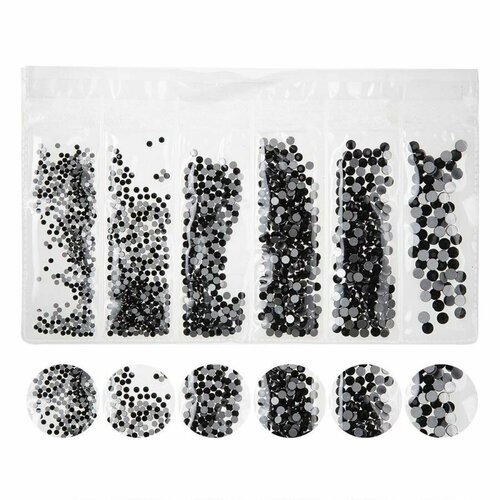 Nail Art Набор страз для ногтей черный 515₽