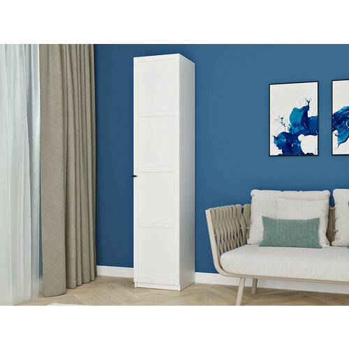Шкаф распашной Скаген-1 Белый для одежды однодверный 40*190*40 Мегамебель