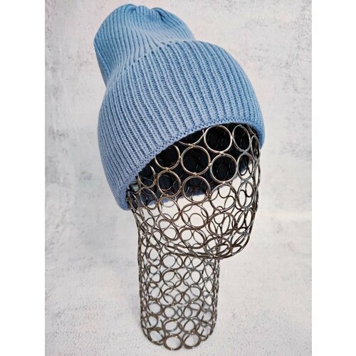 фото Колпак , размер onesize, голубой шапка женская осенняя