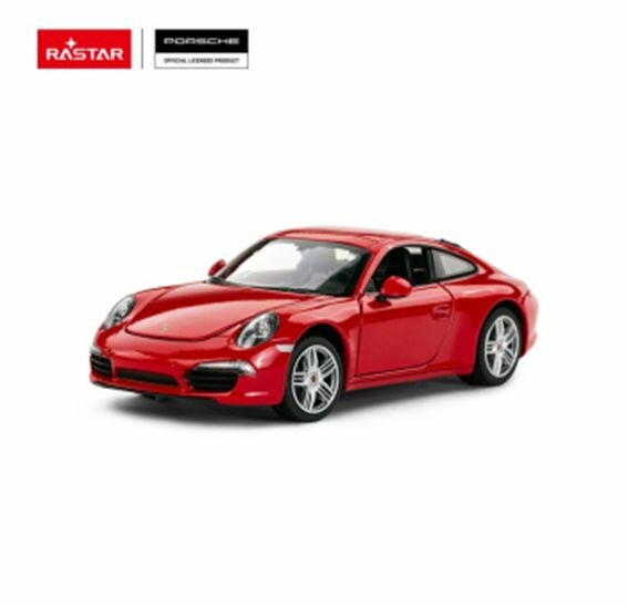 Машина Rastar "Porsche 911", металлическая, масштаб 1:24, красная