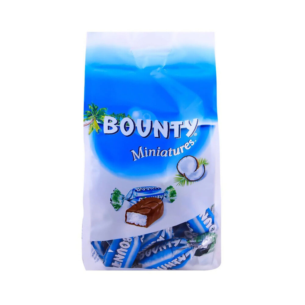 Шоколадные конфеты Bounty Miniatures, 220гр.