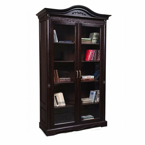 Шкаф-сервант распашной ммк-древ Паола 012 каштан 3 2 дверки 86000₽