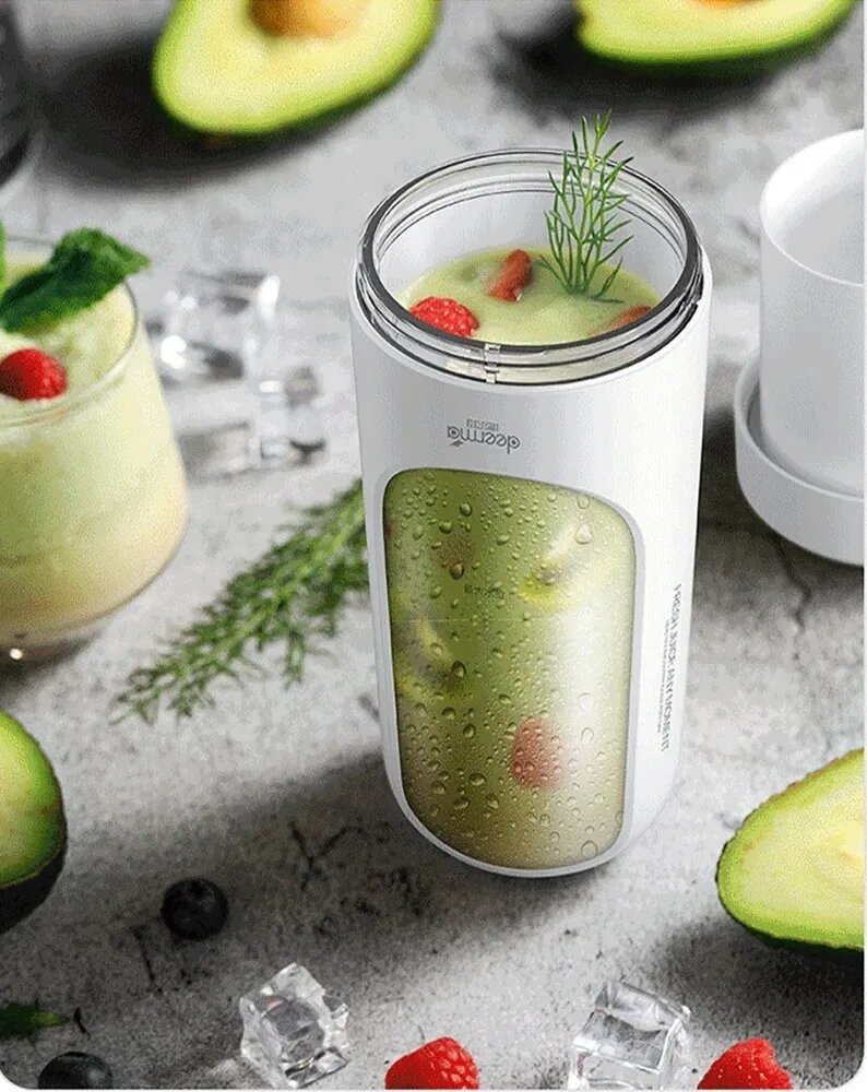 Блендер Deerma Portable Electric Juicer DEM-NU30, белый - фото №11