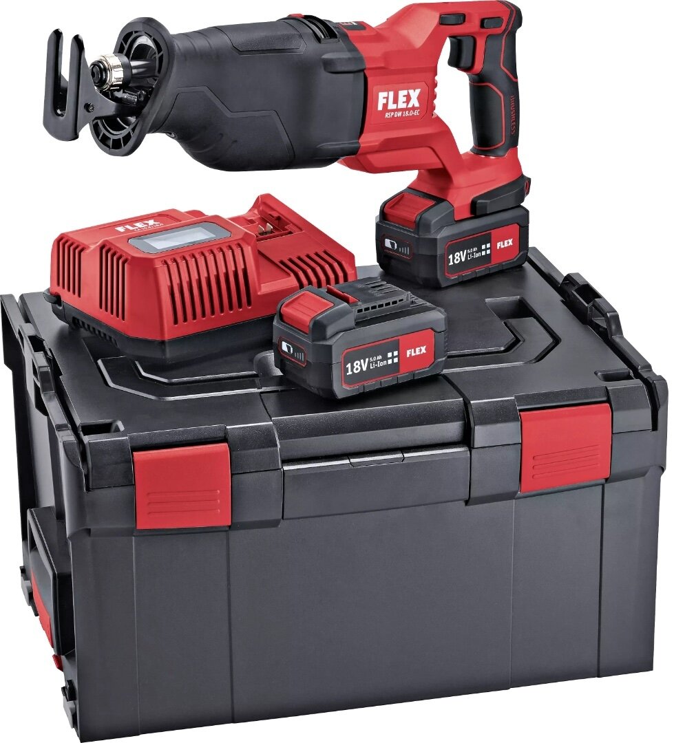 Аккумуляторная сабельная пила Flex RSP DW 18.0-EC/5.0 Set 469084