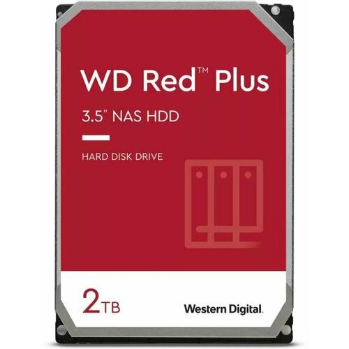 Жесткий диск WD SATA-III 2TB WD20EFPX NAS Red Plus 5400rpm 64Mb 35 9561₽