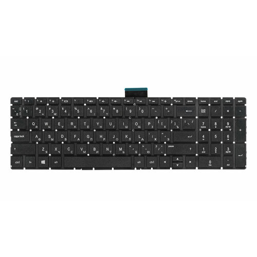 Клавиатура черная без рамки для HP ENVY 15-an, 15-as, 15s-eq, 15s-fq, 15-bw539ur, Pavilion 15-ab, 17-ab, 15-rb060u и др ноутбук hp 15s eq2040nl 4c9n2ea 15 6