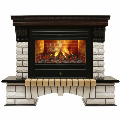 электрокамин realflame rockland 26 ao с очагом 3d cassette 630 Электрокамин RealFlame COUNTRY VR 26 AO-215 с очагом 3D Novara 26