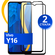 Комплект из 2 шт. Глянцевое защитное стекло для телефона Vivo Y16...