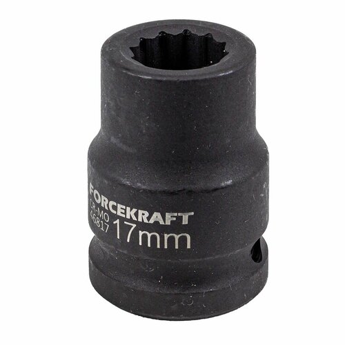 Головка ударная 17мм 3/4'12гр. FORCEKRAFT FK-46817 головка ударная 1 70мм 12гр forcekraft fk 48870