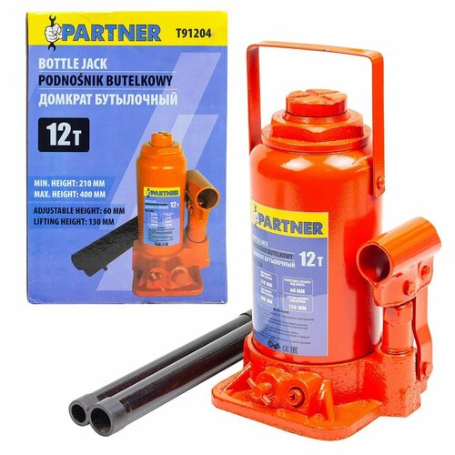 Домкрат бутылочный 12т Partner PA-T91204
