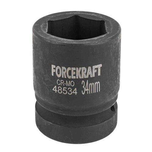 головка 34мм 1 6гр удар forsage pa 48534 Головка ударная 1', 34мм (6гр.) FORCEKRAFT FK-48534