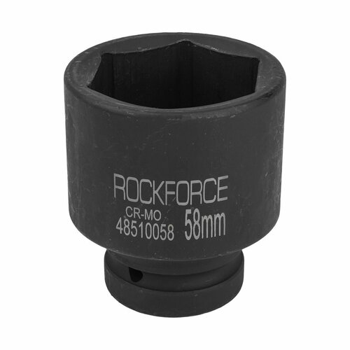 Головка ударная глубокая 1', 58мм (6гр) RockForce RF-48510058 головка ударная 3 4 58мм 6гр rockforce rf 46558