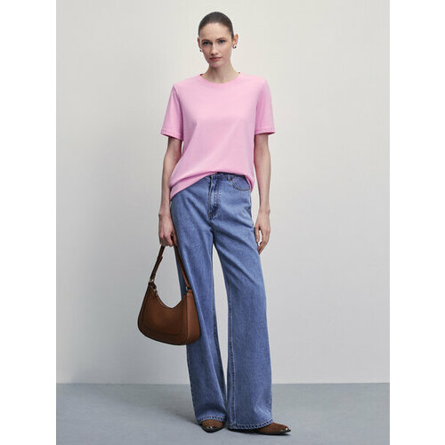 фото Футболка zarina, размер 2xl (ru 52)/170, розовый