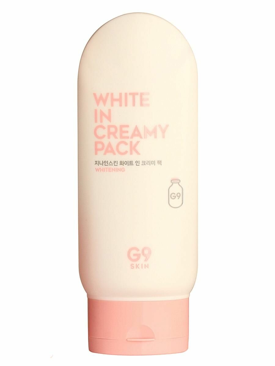 Маска для лица и тела осветляющая G9SKIN White In Creamy Pack 200ml - фото №8