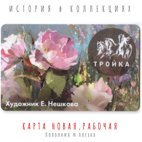 Тройка художник Е. Нешкова 