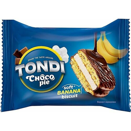 Tondi, choco Pie банановый (коробка 2,13 кг)