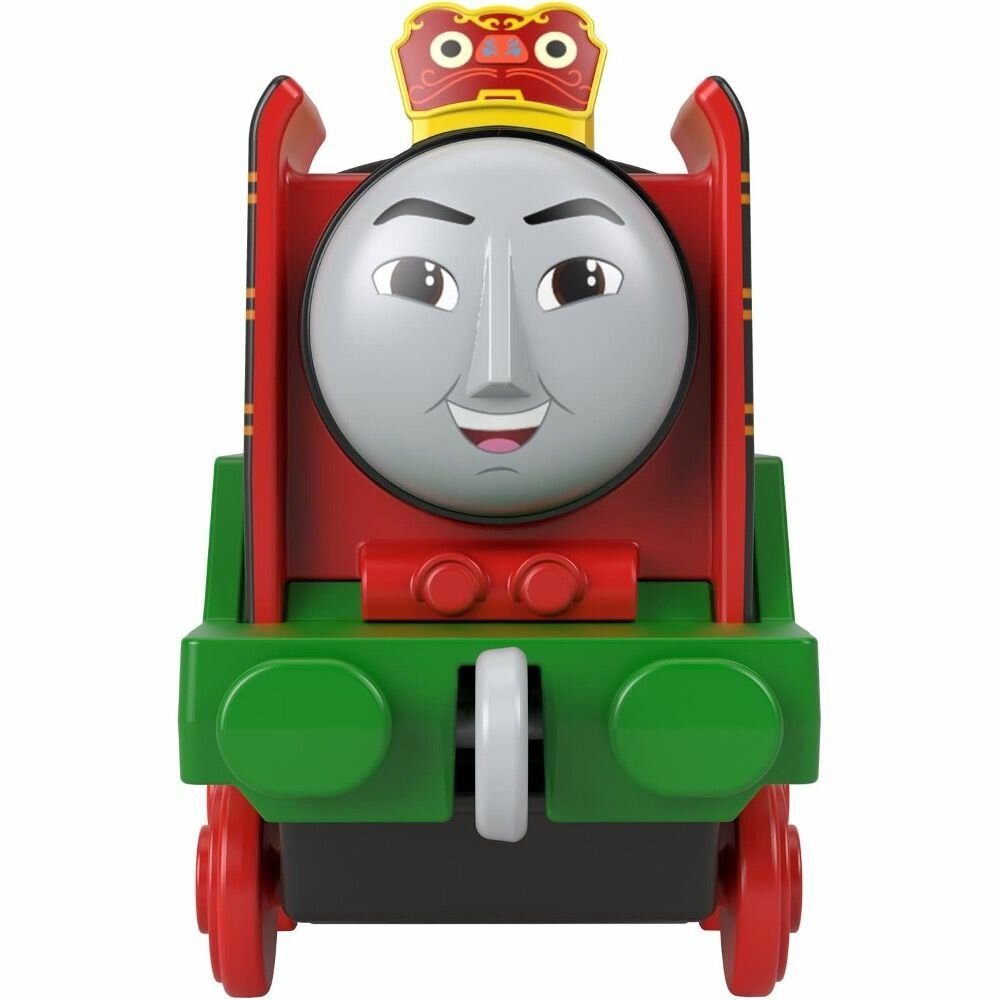 HHN39 Паровозик Thomas & Friends металлический с вагоном герои мультфильмов Томас и его друзья Yong Bao