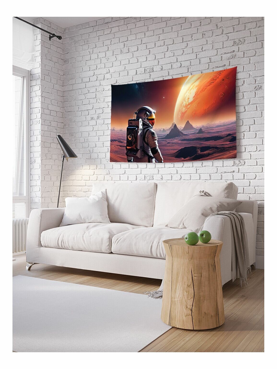 Горизонтальное фотопанно на стену JoyArty "Изучение планет", из ткани, 100х150 см, серия Мужские праздники
