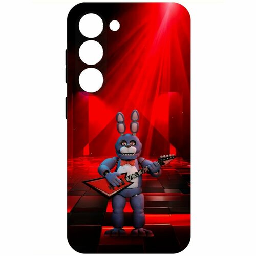 Чехол-накладка Krutoff Soft Case фнаф (FNAF) - Бонни с гитарой для Samsung Galaxy S23 черный чехол накладка krutoff soft case фнаф fnaf бонни с гитарой для samsung galaxy a24 a245 черный