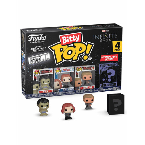 Фигурка Funko Bitty POP! Marvel Infinity Saga S2 Hulk+Black Widow+Hawkeye+Mystery (1 of 4) 4PK 71504 набор фигурок marvel hawkeye yelena hawkeye