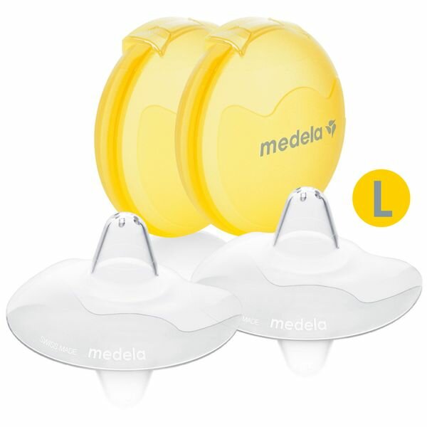 Накладка силиконовая для кормления грудью Contact Medela/Медела 2шт р. L