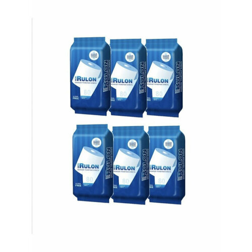 Влажная туалетная бумага Mon Rulon №80, 6 уп/