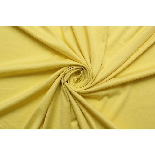Ткань Трикотаж стрейч лимонно-жёлтый, ш150см, 0,5 м ткань шифон стрейч ярко жёлтый ш150см 0 5 м