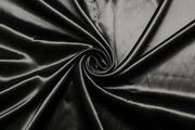 Ткань Атлас Armani чёрный, глянцевый, ш150см, 0,5 м